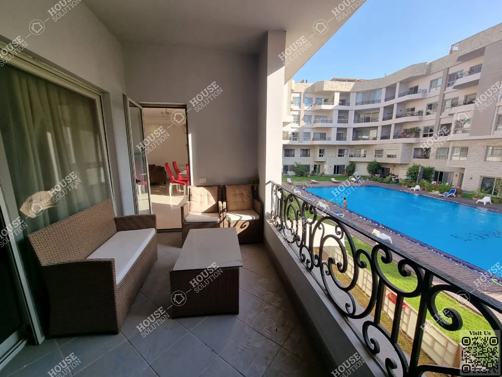 BALCONY  @ Apartments For Rent In Maadi Maadi Sarayat Area: 320 m² consists of 4 Bedrooms 4 Bathrooms Modern furnished 5 stars #5086-1