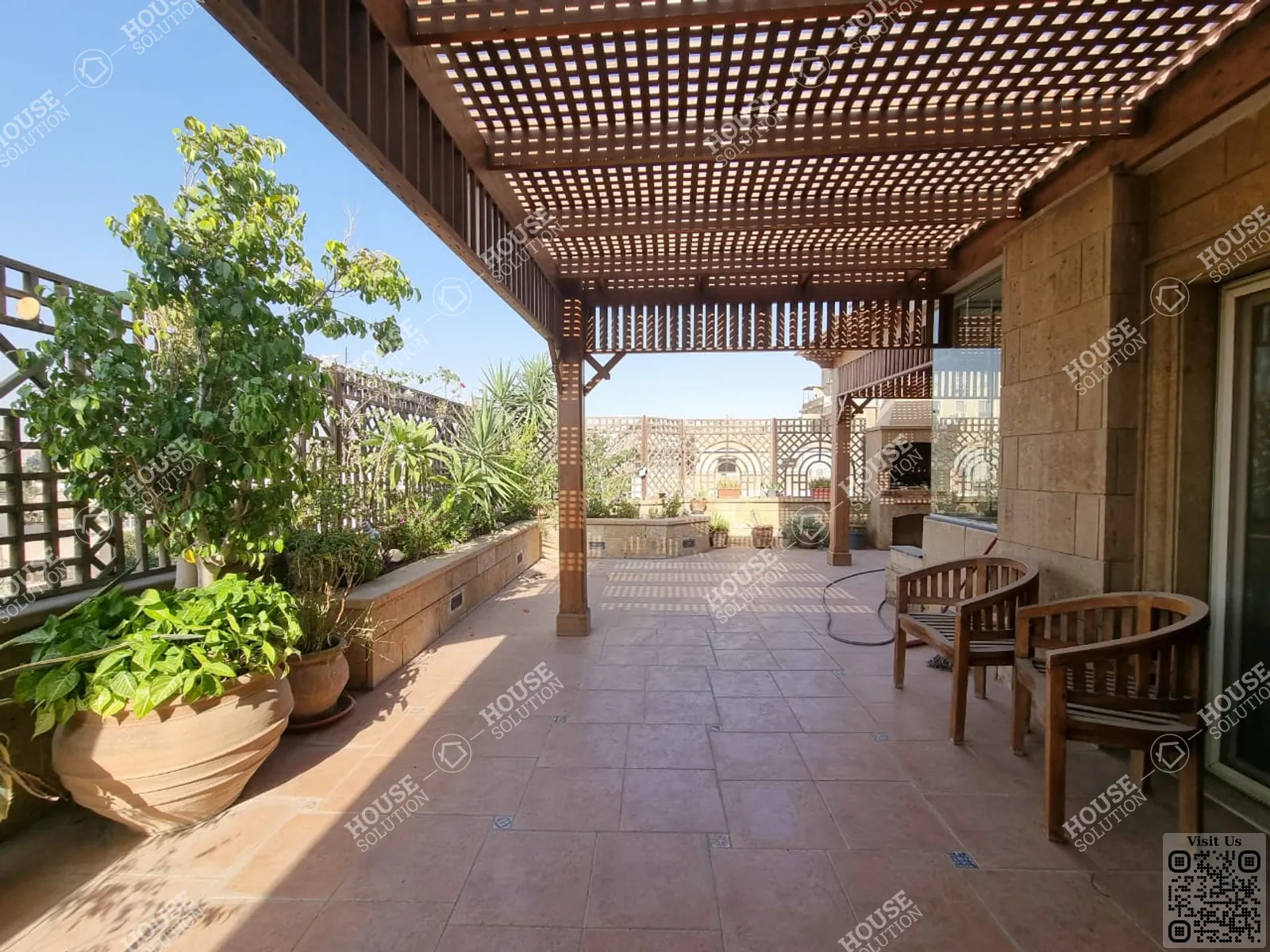 TERRACE  @ Penthouses For Rent In Maadi Maadi Degla Area: 350 m² consists of 5 Bedrooms 5 Bathrooms Furnished 5 stars #5095-0