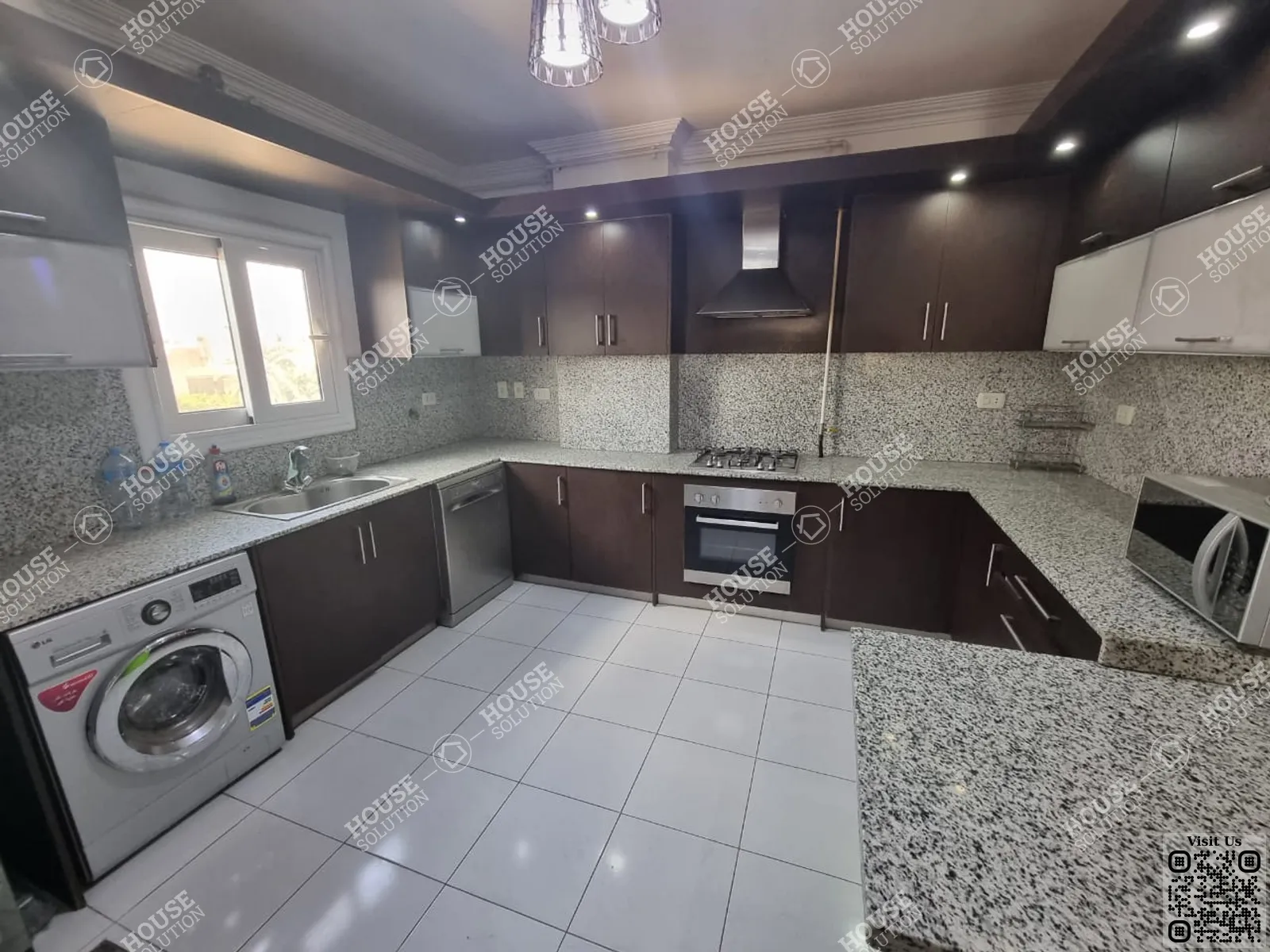 KITCHEN @ Apartments For Rent In Maadi Maadi Sarayat Area: 220 m² consists of 3 Bedrooms 3 Bathrooms Furnished 5 stars #5101-1