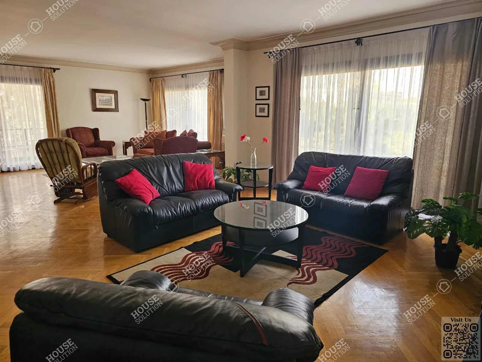 RECEPTION  @ Apartments For Rent In Maadi Maadi Sarayat Area: 200 m² consists of 3 Bedrooms 3 Bathrooms Furnished 5 stars #5111-0