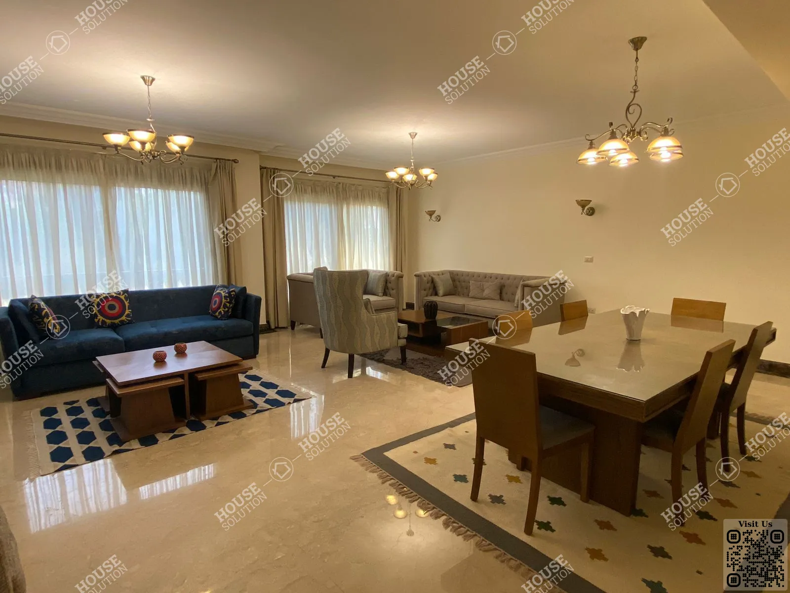 RECEPTION  @ Apartments For Rent In Maadi Maadi Sarayat Area: 280 m² consists of 3 Bedrooms 3 Bathrooms Modern furnished 5 stars #5113-0