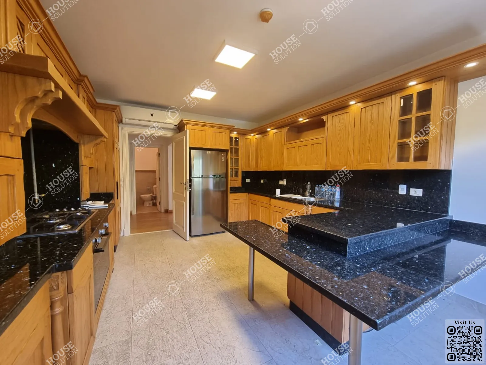 KITCHEN  @ Apartments For Rent In Maadi Maadi Sarayat Area: 350 m² consists of 4 Bedrooms 4 Bathrooms Semi furnished 5 stars #5119-1