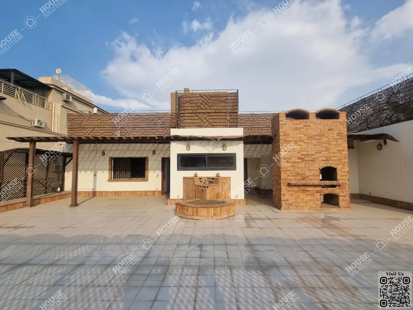 TERRACE  @ Penthouses For Rent In Maadi Maadi Sarayat Area: 330 m² consists of 5 Bedrooms 5 Bathrooms Furnished 5 stars #5172-0