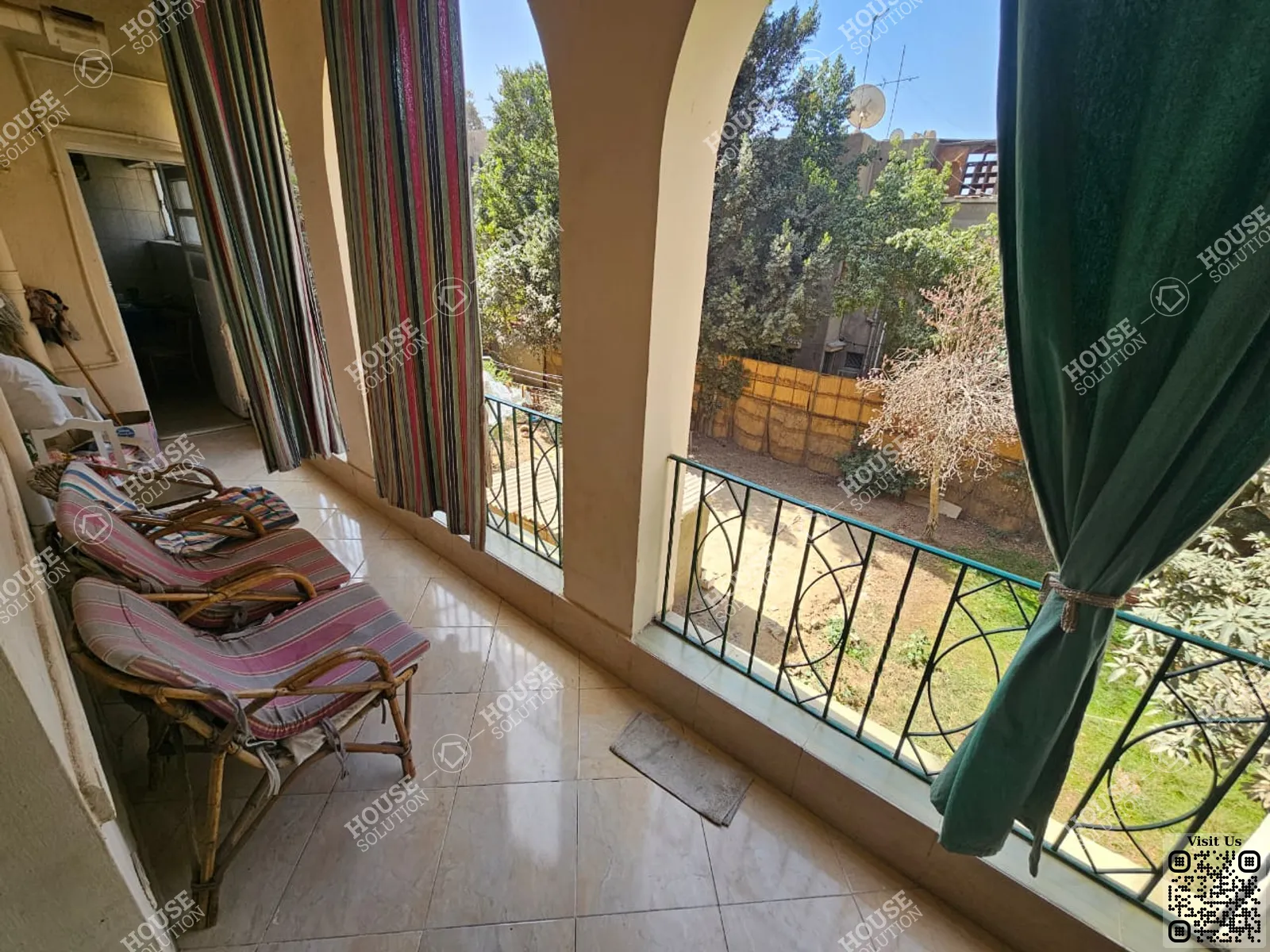 BALCONY  @ Apartments For Rent In Maadi Maadi Sarayat Area: 110 m² consists of 2 Bedrooms 1 Bathrooms Furnished 5 stars #5203-2