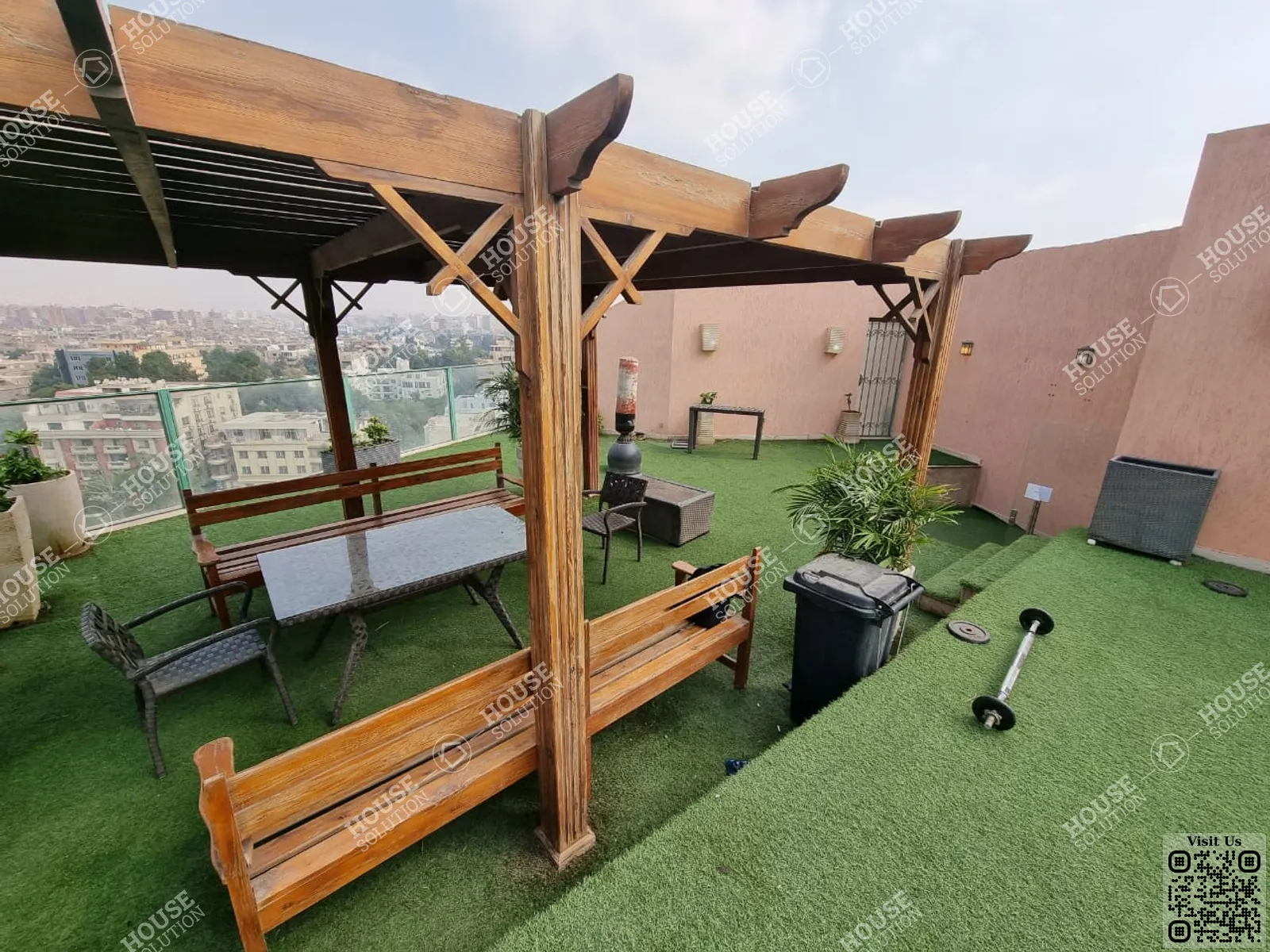 SHARED TERRACE @ Duplexes For Rent In Maadi Maadi Sarayat Area: 350 m² consists of 3 Bedrooms 5 Bathrooms Modern furnished 5 stars #5209-2