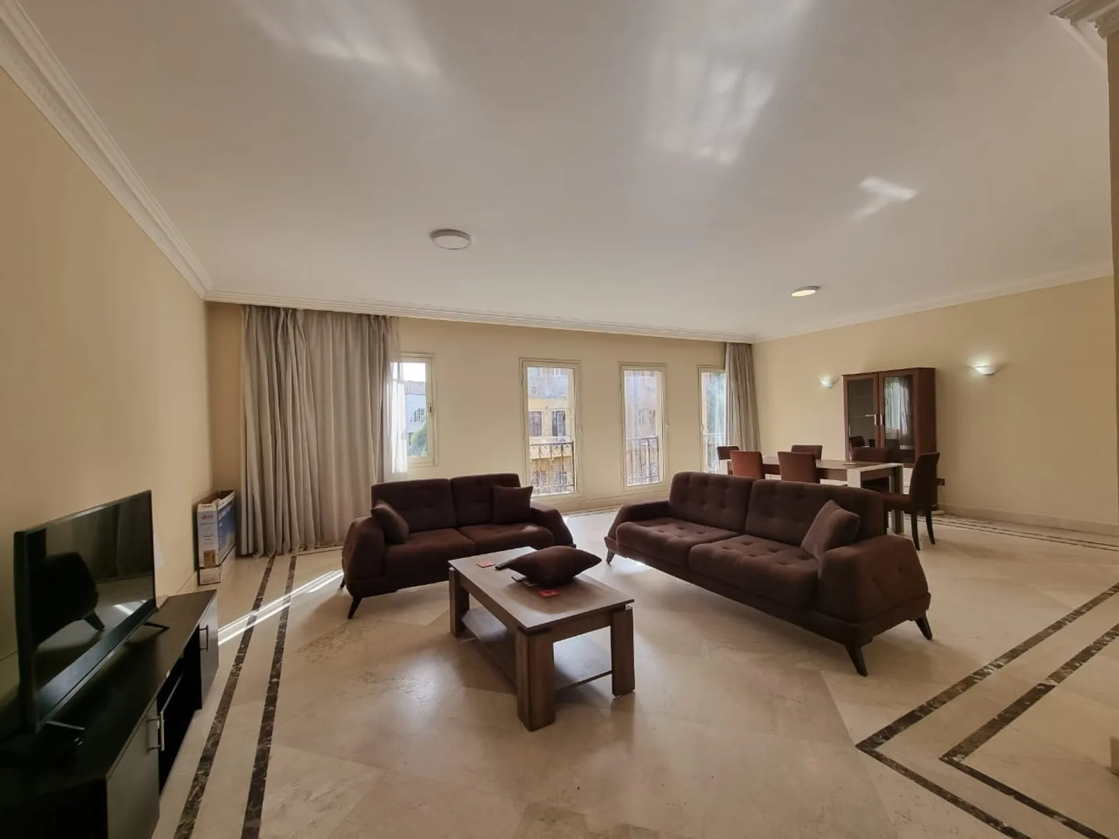 MODERN FURNISHED APARTMENT WITH SHARED SWIMMING POOL FOR RENT IN SARAYAT EL MAADI - #5235 - Modern furnished