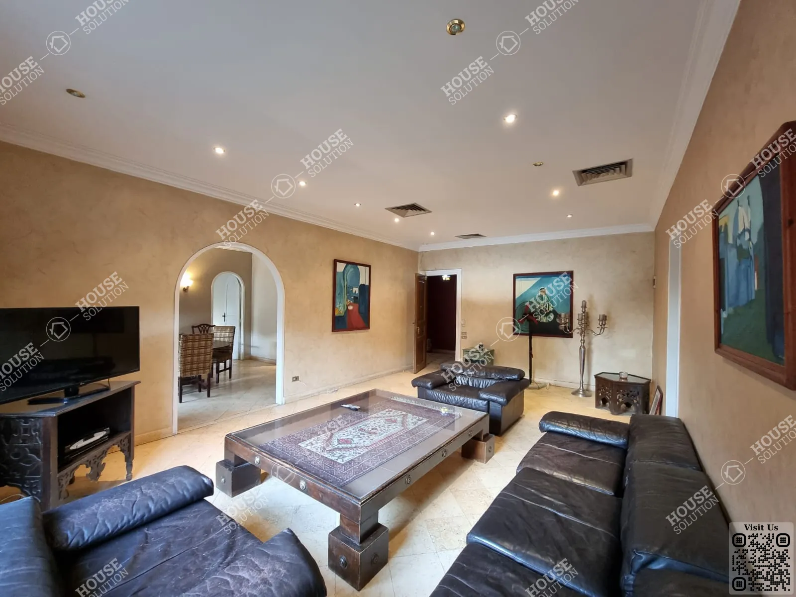 RECEPTION  @ Apartments For Rent In Maadi Maadi Sarayat Area: 180 m² consists of 3 Bedrooms 3 Bathrooms Furnished 5 stars #5290-0