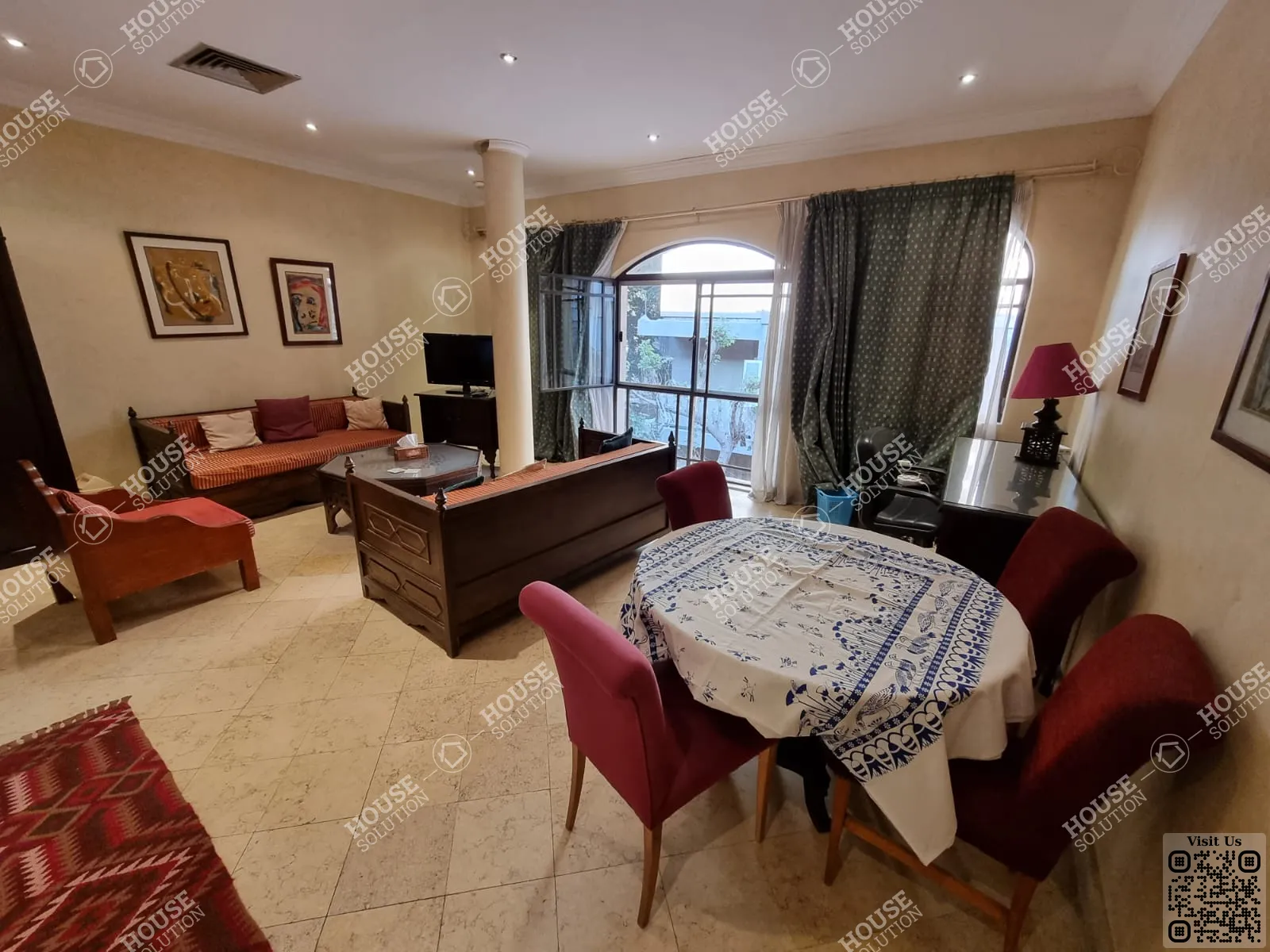 RECEPTION  @ Apartments For Rent In Maadi Maadi Sarayat Area: 150 m² consists of 2 Bedrooms 2 Bathrooms Furnished 5 stars #5291-0