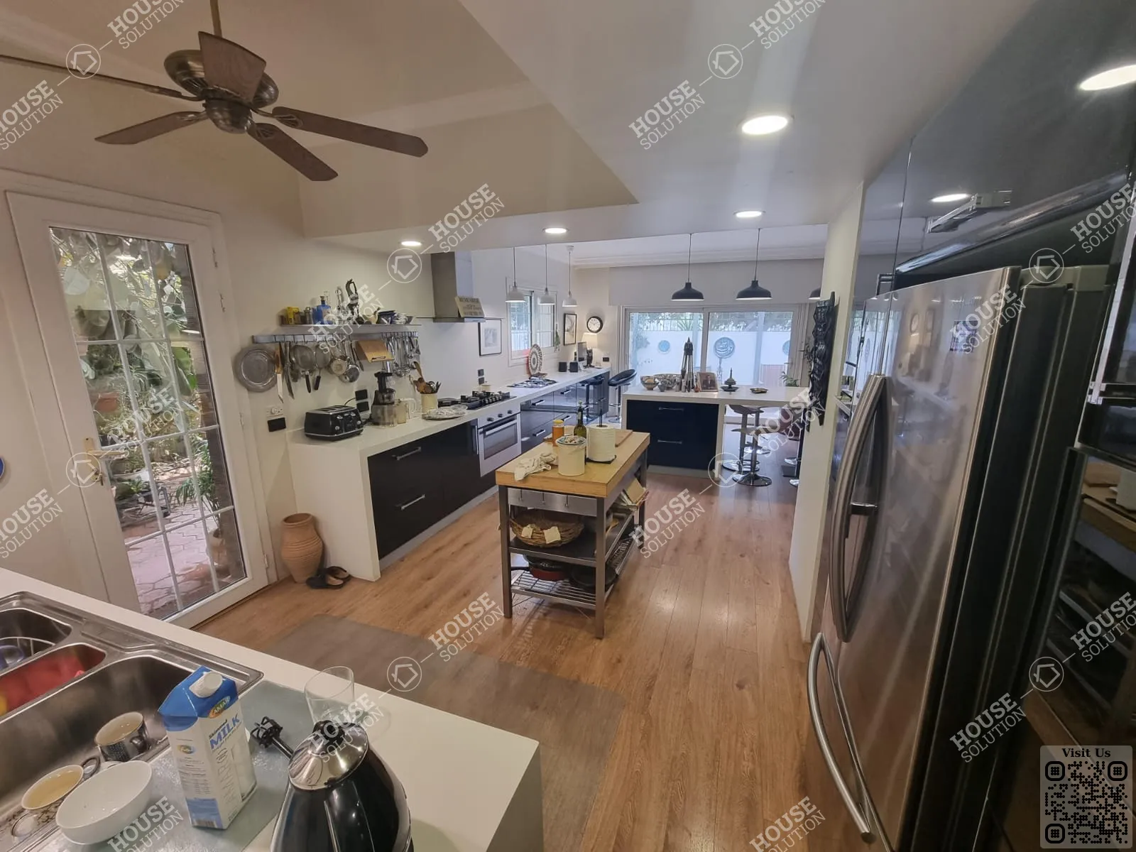 KITCHEN  @ Ground Floors For Rent In Maadi Maadi Degla Area: 250 m² consists of 3 Bedrooms 3 Bathrooms Modern furnished 5 stars #5306-1