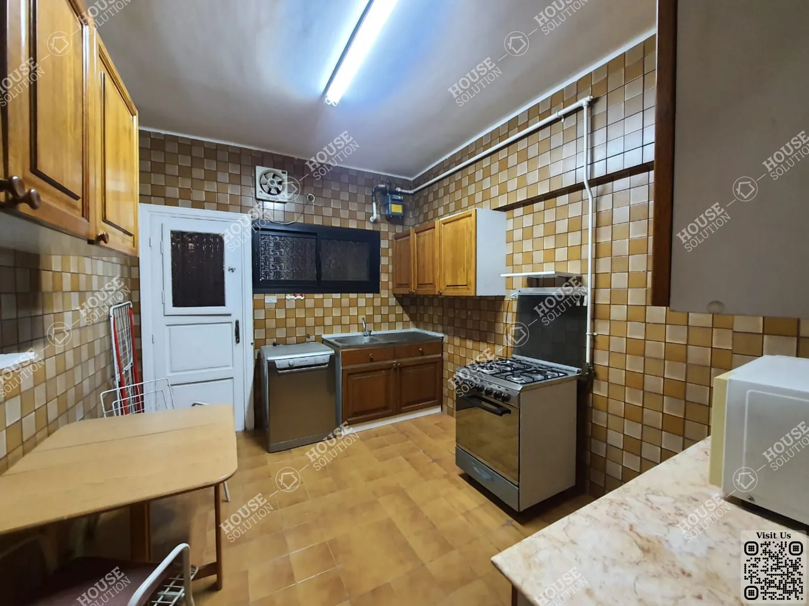 KITCHEN  @ Apartments For Rent In Maadi Maadi Sarayat Area: 200 m² consists of 3 Bedrooms 3 Bathrooms Furnished 5 stars #5314-1