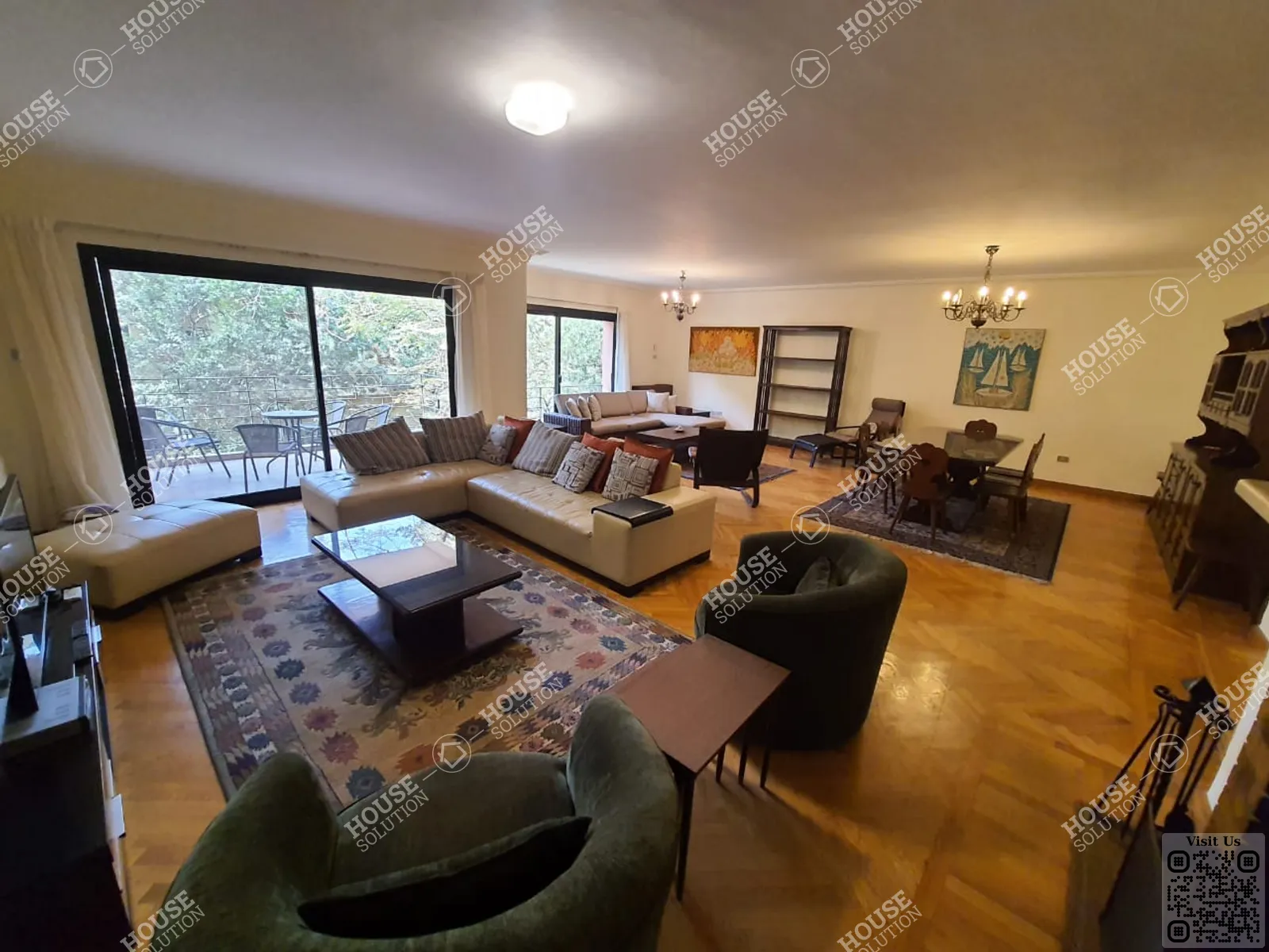 RECEPTION  @ Apartments For Rent In Maadi Maadi Sarayat Area: 200 m² consists of 3 Bedrooms 3 Bathrooms Furnished 5 stars #5314-0