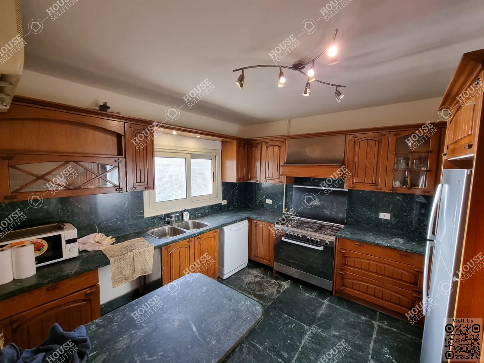 KITCHEN  @ Apartments For Rent In Maadi Maadi Sarayat Area: 240 m² consists of 3 Bedrooms 3 Bathrooms Modern furnished 5 stars #5319-2