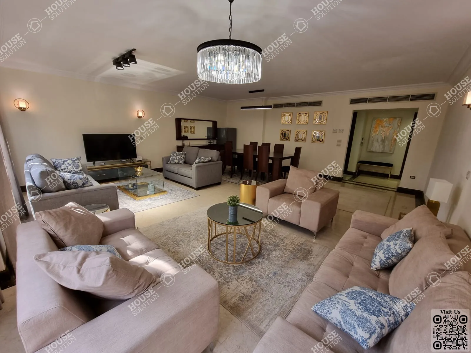 RECEPTION  @ Apartments For Rent In Maadi Maadi Sarayat Area: 240 m² consists of 3 Bedrooms 3 Bathrooms Modern furnished 5 stars #5331-2