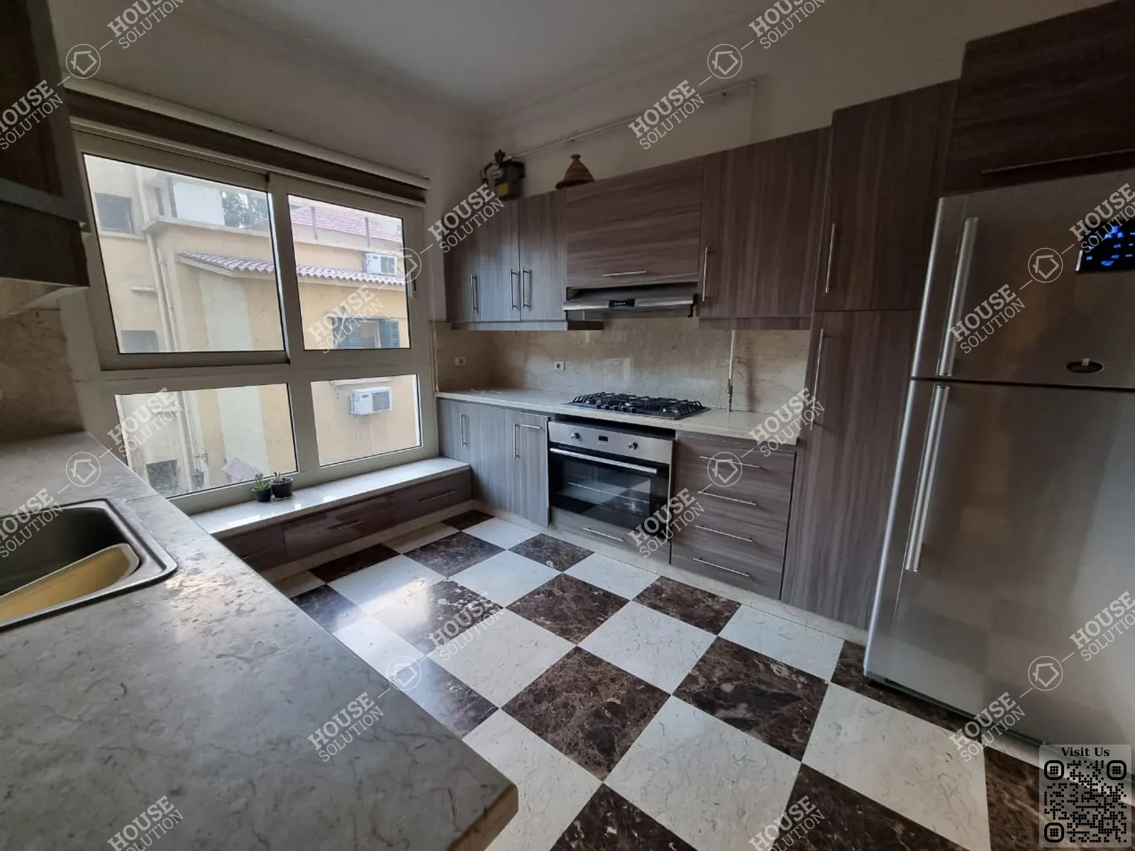 KITCHEN  @ Apartments For Rent In Maadi Maadi Sarayat Area: 250 m² consists of 4 Bedrooms 4 Bathrooms Modern furnished 5 stars #5340-1