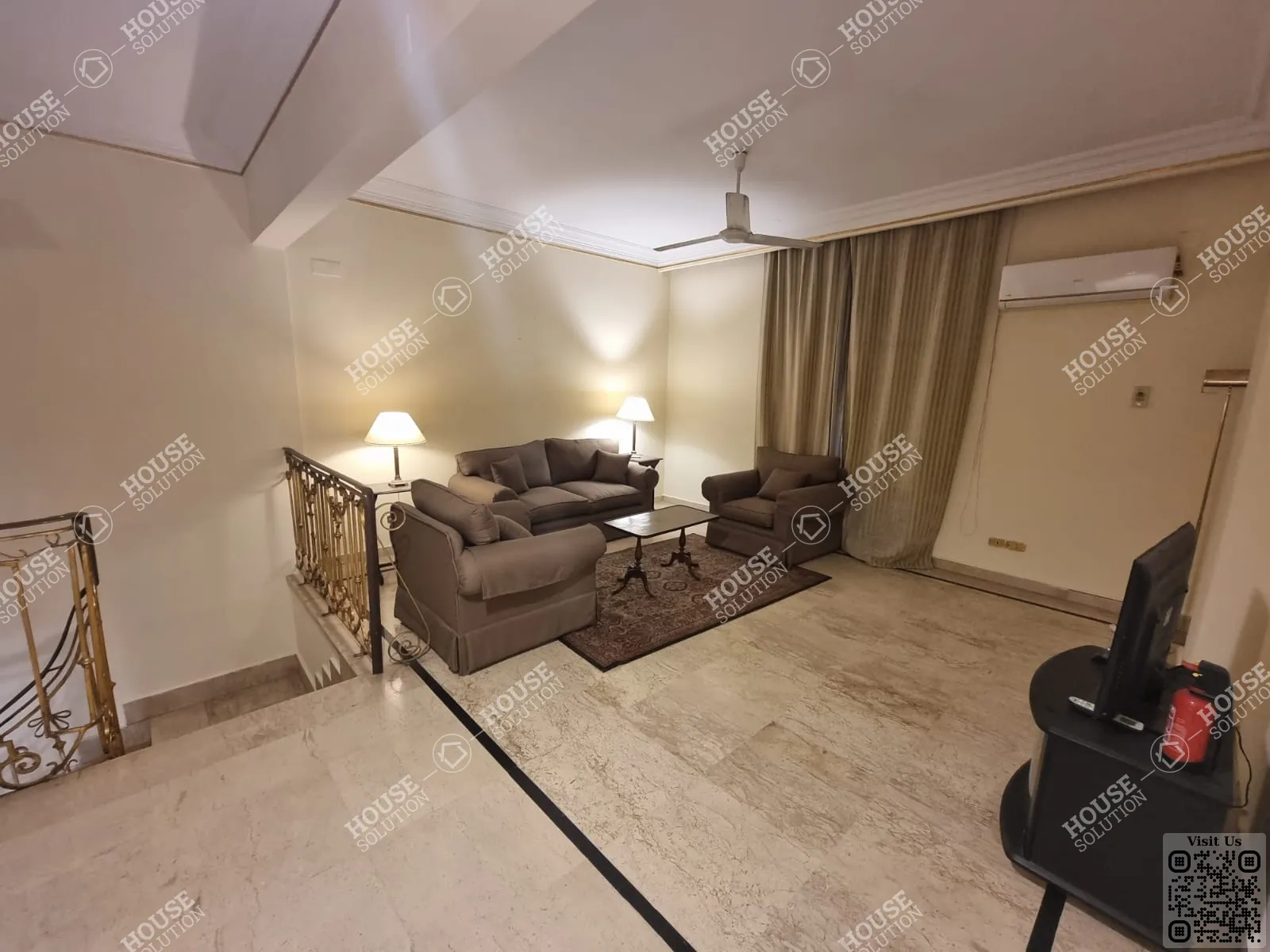 LIVING AREA  @ Duplexes For Rent In Maadi Maadi Sarayat Area: 300 m² consists of 3 Bedrooms 3 Bathrooms Furnished 5 stars #5355-2