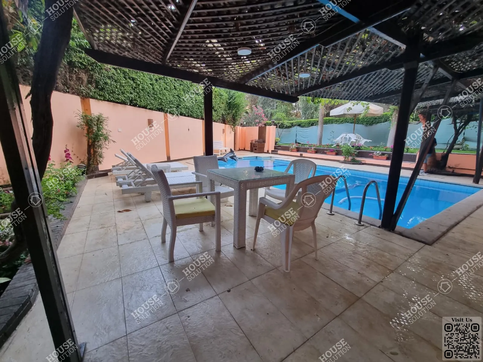 SHARED SWIMMING POOL  @ Apartments For Rent In Maadi Maadi Sarayat Area: 302 m² consists of 4 Bedrooms 3 Bathrooms Furnished 5 stars #5361-2