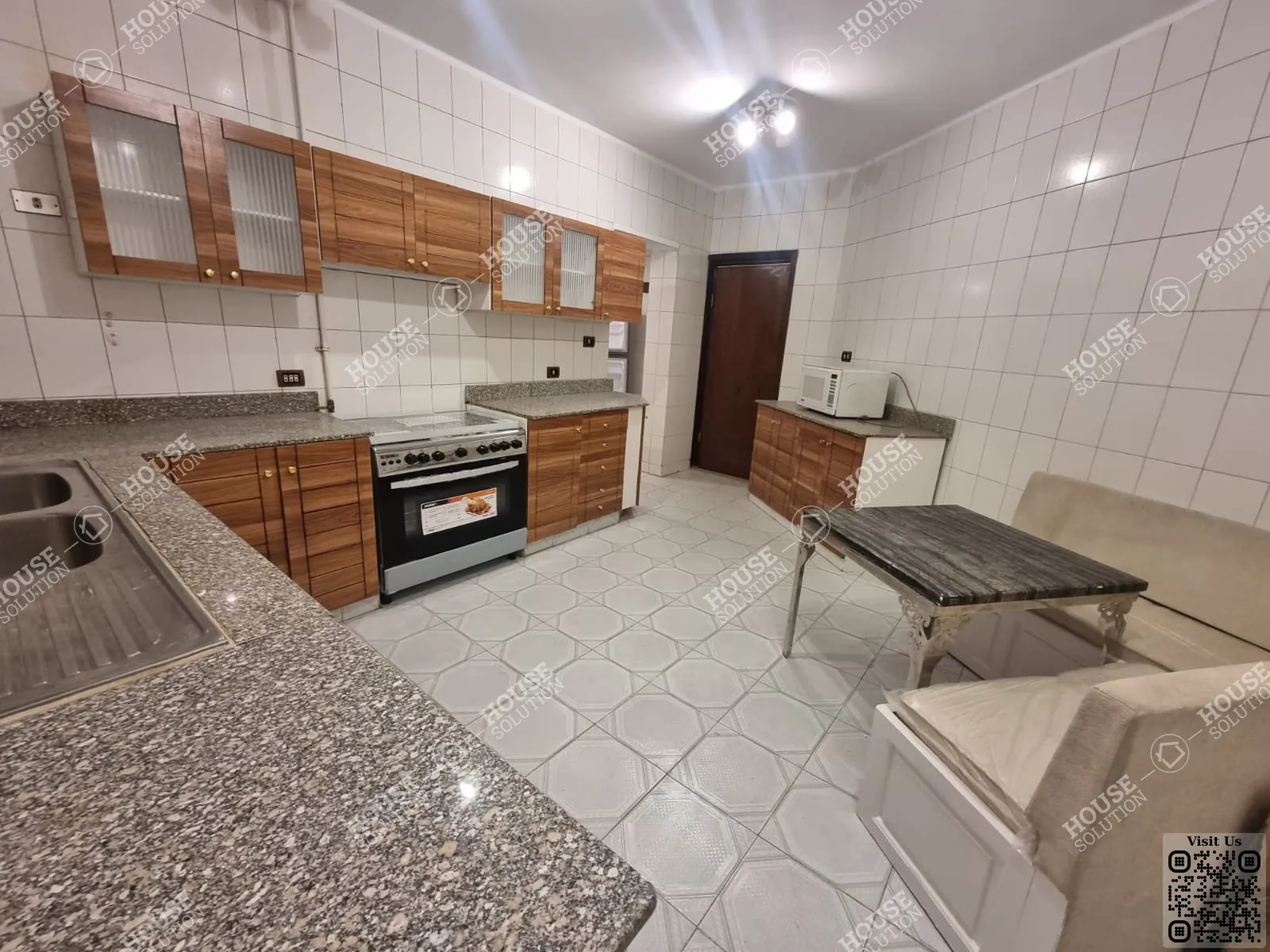 KITCHEN  @ Apartments For Rent In Maadi Maadi Sarayat Area: 302 m² consists of 4 Bedrooms 3 Bathrooms Furnished 5 stars #5361-1