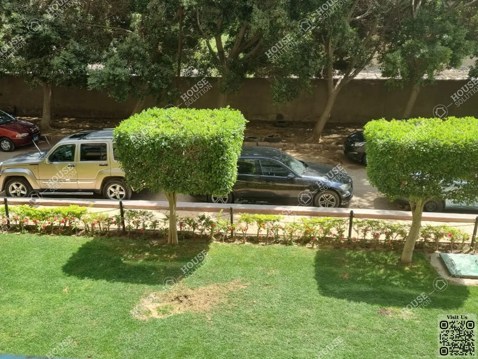 OUTSIDE VIEW  @ Apartments For Sale In Maadi Maadi Sarayat Area: 200 m² consists of 3 Bedrooms 2 Bathrooms Furnished 3 stars #5363-2