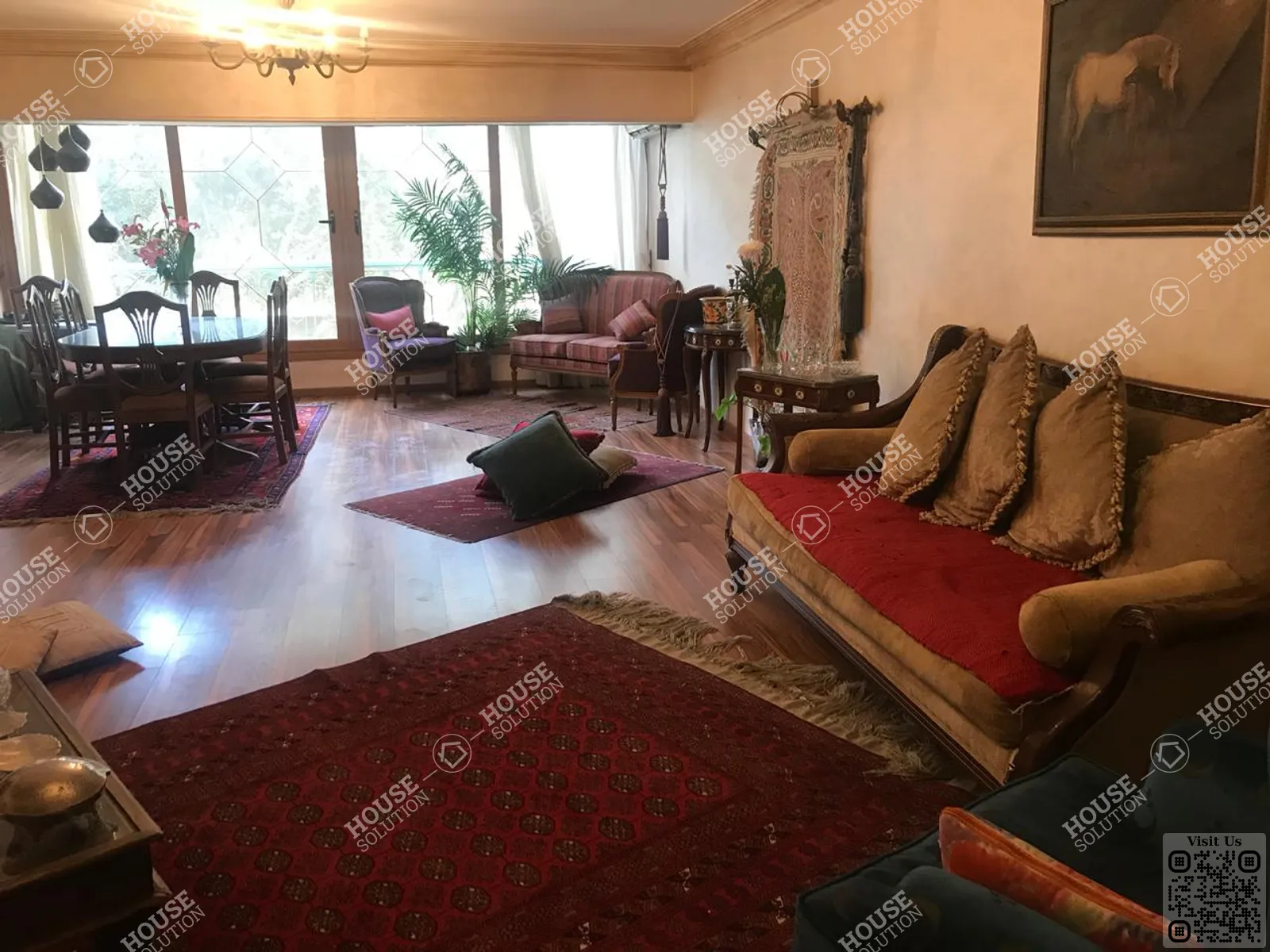 RECEPTION  @ Apartments For Sale In Maadi Maadi Sarayat Area: 200 m² consists of 3 Bedrooms 2 Bathrooms Furnished 3 stars #5363-0