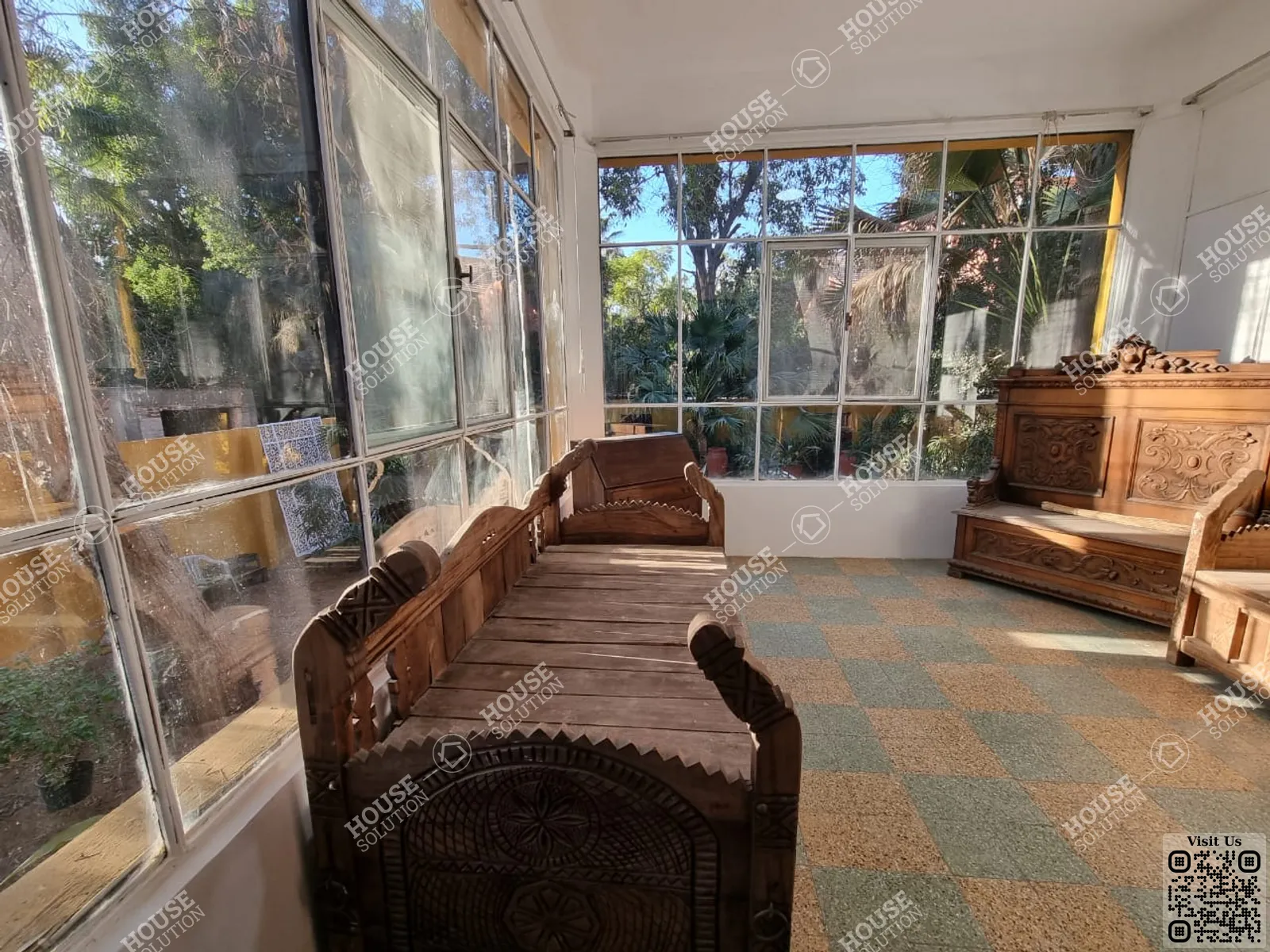 TERRACE  @ Ground Floors For Rent In Maadi Maadi Sarayat Area: 280 m² consists of 2 Bedrooms 2 Bathrooms Furnished 5 stars #5365-1