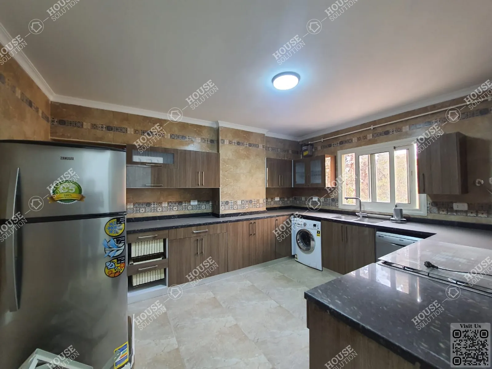 KITCHEN  @ Apartments For Rent In Maadi Maadi Sarayat Area: 260 m² consists of 3 Bedrooms 4 Bathrooms Semi furnished 5 stars #5371-2