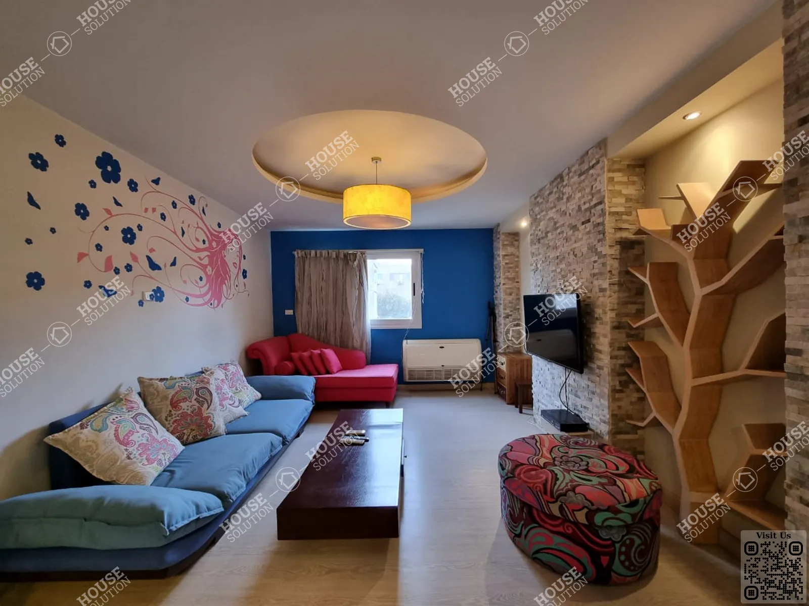 LIVING AREA  @ Apartments For Rent In Maadi Maadi Sarayat Area: 180 m² consists of 2 Bedrooms 3 Bathrooms Modern furnished 5 stars #5374-2