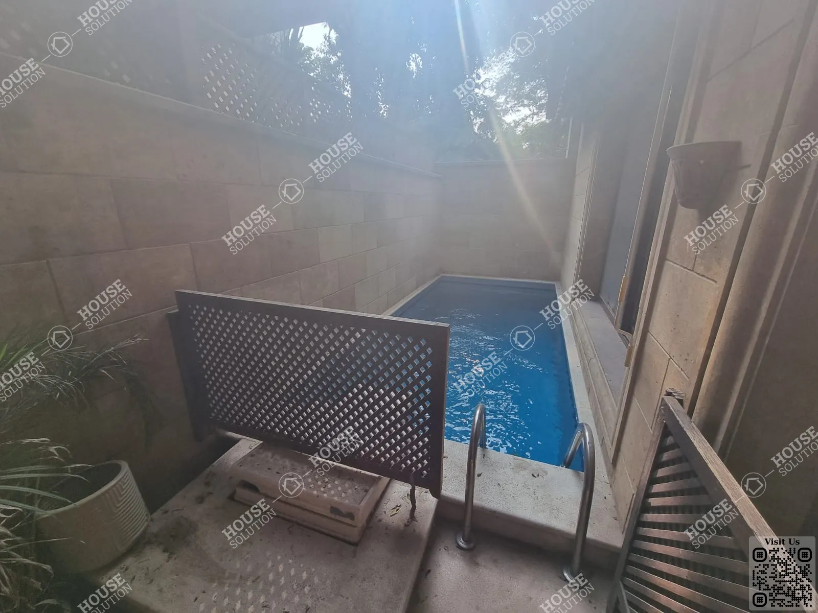 PRIVATE SWIMMING POOL @ Ground Floors For Rent In Maadi Maadi Degla Area: 300 m² consists of 4 Bedrooms 3 Bathrooms Semi furnished 5 stars #5402-0