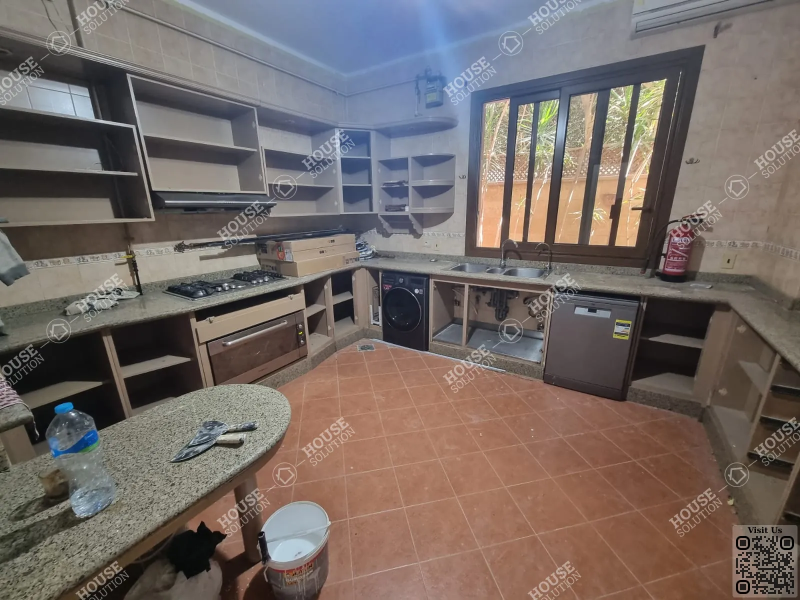 KITCHEN @ Ground Floors For Rent In Maadi Maadi Degla Area: 300 m² consists of 4 Bedrooms 3 Bathrooms Semi furnished 5 stars #5402-2