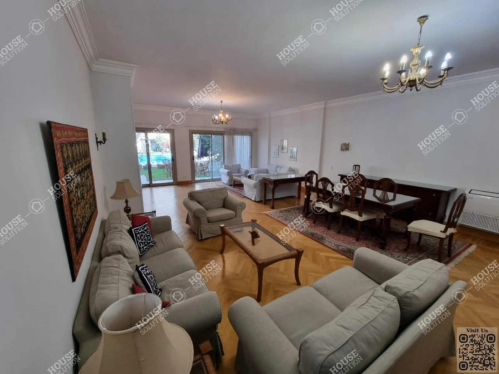 RECEPTION  @ Ground Floors For Rent In Maadi Maadi Sarayat Area: 280 m² consists of 3 Bedrooms 3 Bathrooms Modern furnished 5 stars #5409-0