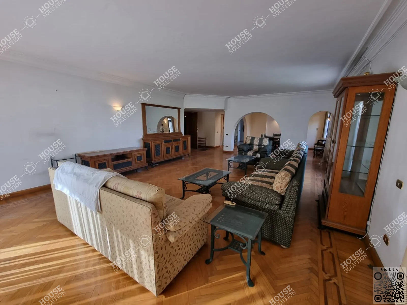 RECEPTION  @ Apartments For Rent In Maadi Maadi Sarayat Area: 280 m² consists of 3 Bedrooms 3 Bathrooms Furnished 5 stars #5424-1