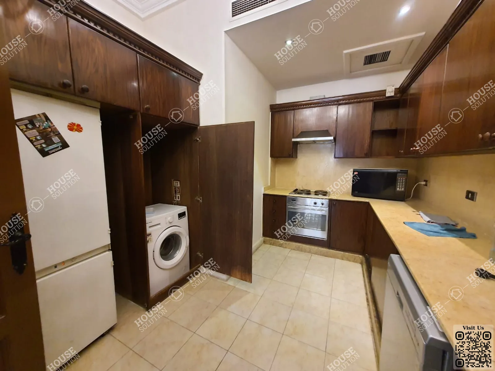 KITCHEN  @ Ground Floors For Rent In Maadi Maadi Sarayat Area: 300 m² consists of 3 Bedrooms 3 Bathrooms Furnished 5 stars #5428-2