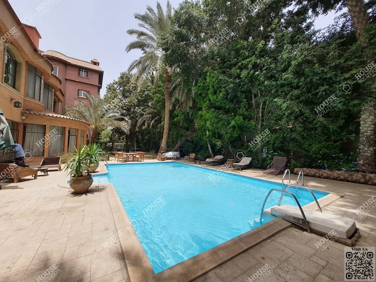 SHARED SWIMMING POOL  @ Studios For Rent In Maadi Maadi Sarayat Area: 70 m² consists of 1 Bedrooms 1 Bathrooms Furnished 5 stars #5429-2