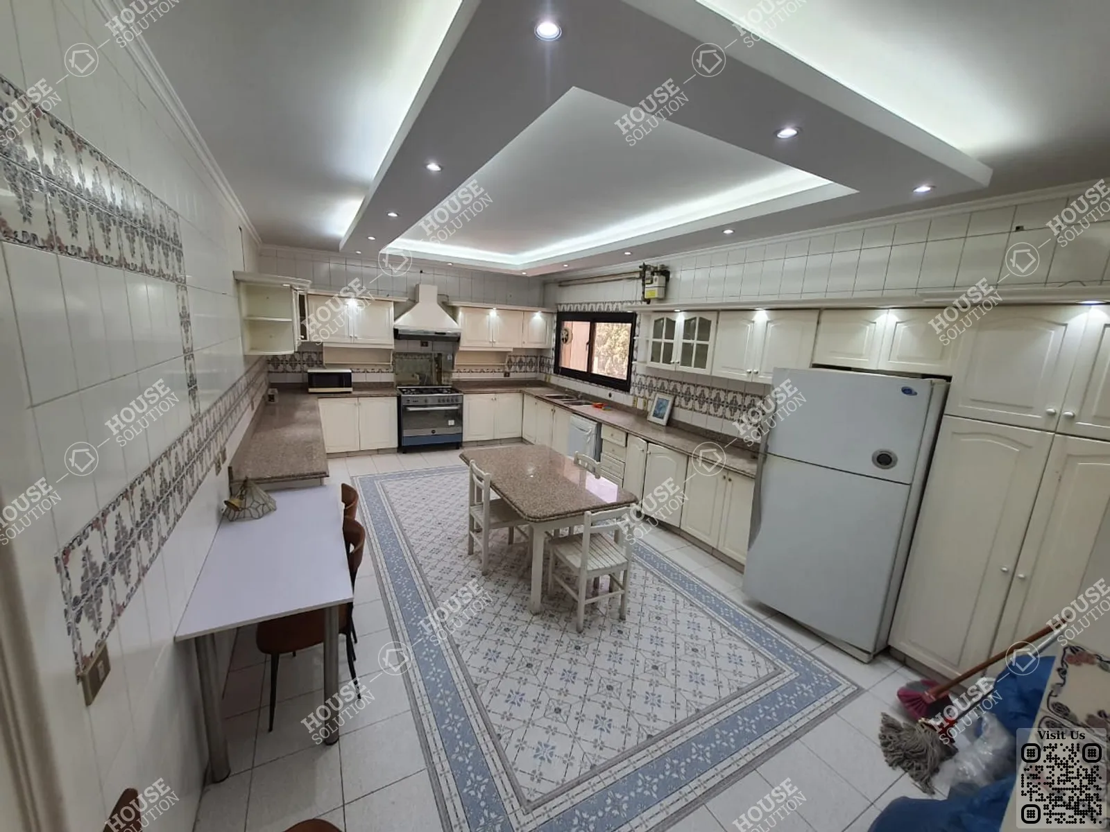 KITCHEN  @ Apartments For Rent In Maadi Maadi Sarayat Area: 280 m² consists of 4 Bedrooms 4 Bathrooms Modern furnished 5 stars #5430-1