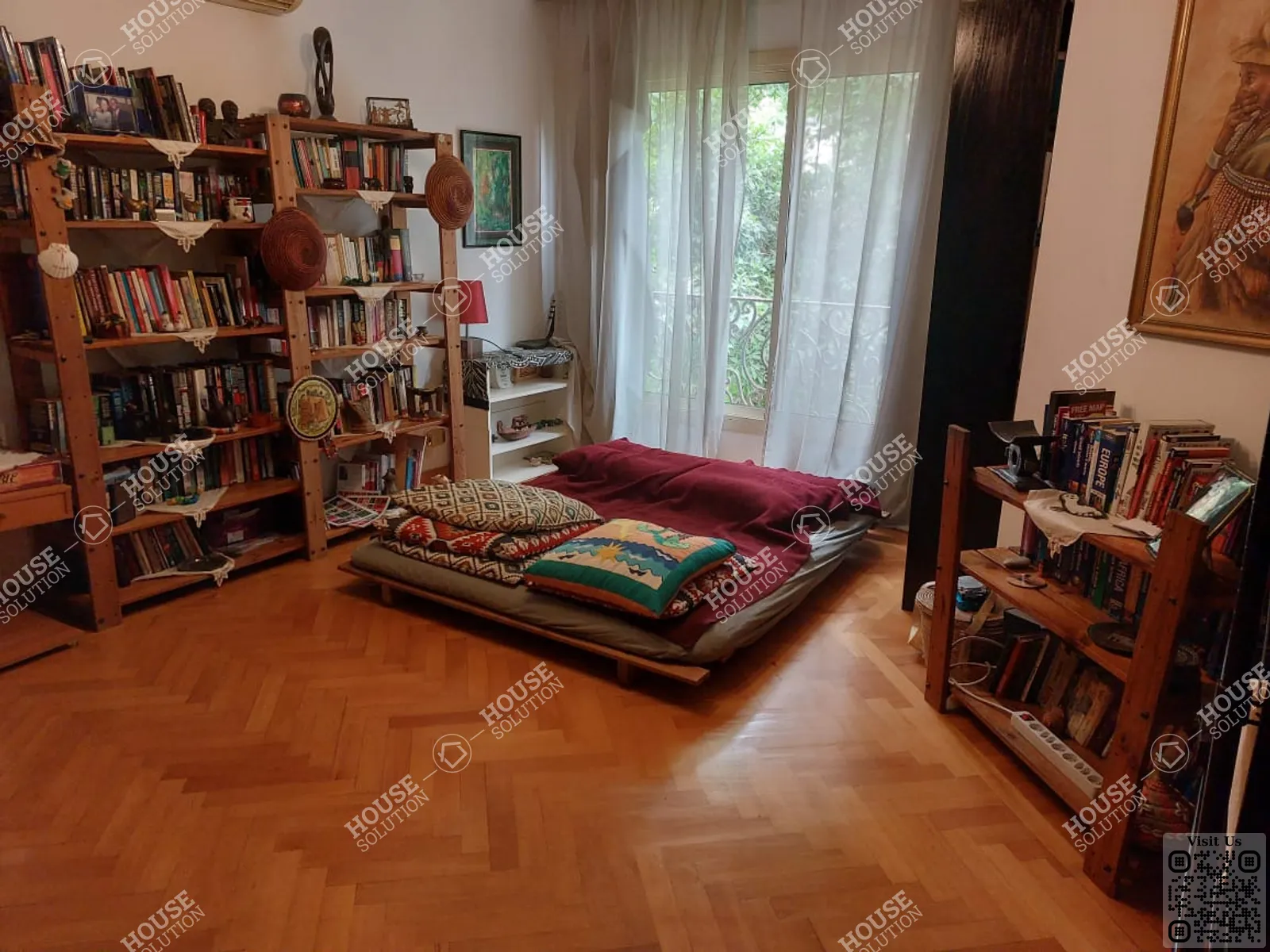 FIRST BEDROOM  @ Apartments For Rent In Maadi Maadi Sarayat Area: 330 m² consists of 4 Bedrooms 4 Bathrooms Modern furnished 5 stars #5433-2