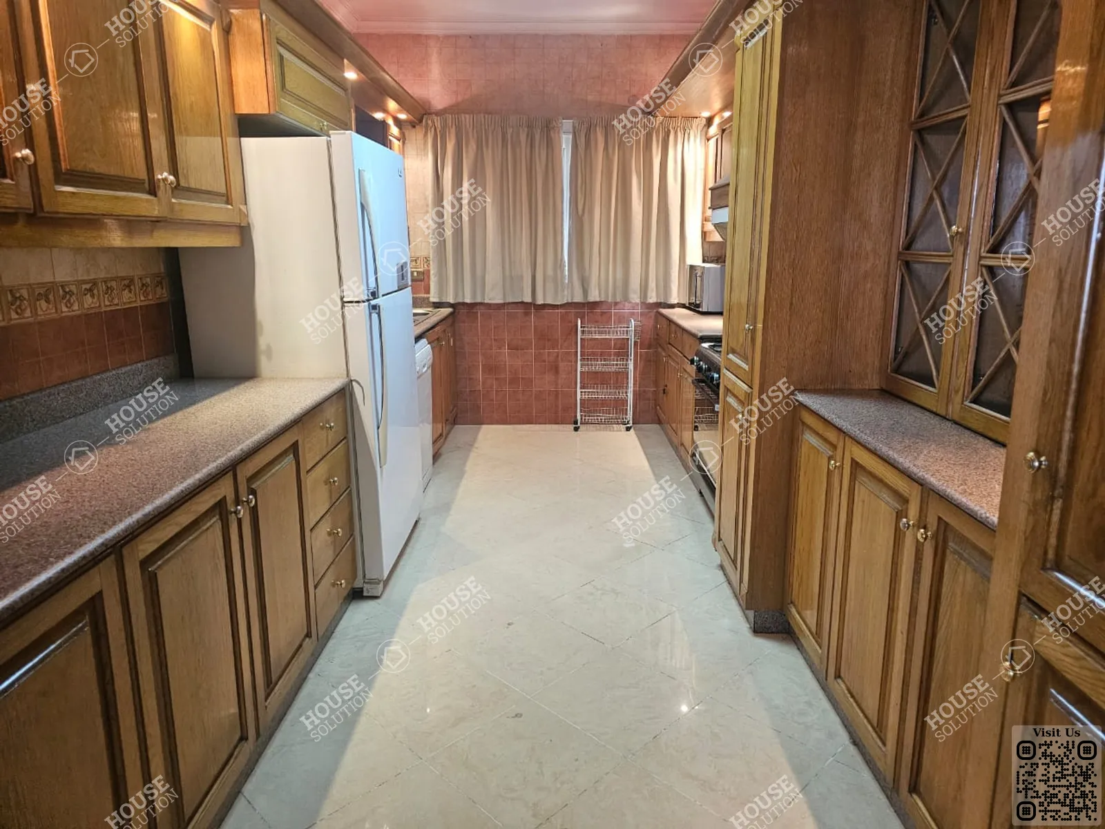 KITCHEN @ Apartments For Rent In Maadi Maadi Sarayat Area: 200 m² consists of 3 Bedrooms 3 Bathrooms Modern furnished 5 stars #5434-1