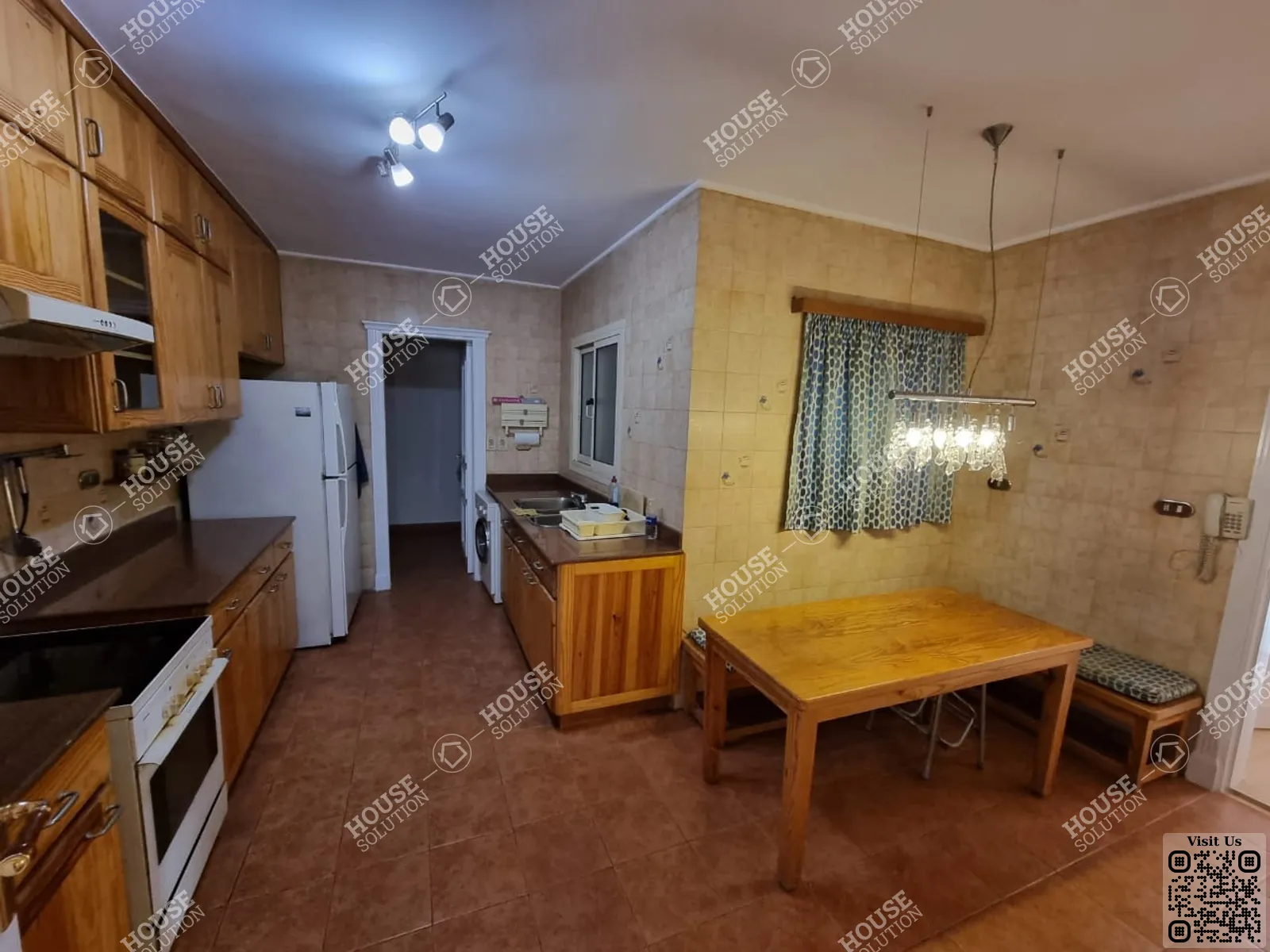 KITCHEN @ Apartments For Rent In Maadi Maadi Sarayat Area: 230 m² consists of 3 Bedrooms 3 Bathrooms Semi furnished 5 stars #5439-1