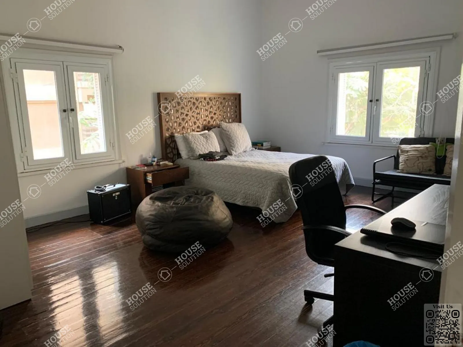 MASTER BEDROOM  @ Villas For Rent In Maadi Maadi Degla Area: 1050 m² consists of 4 Bedrooms 4 Bathrooms Modern furnished 5 stars #5451-2