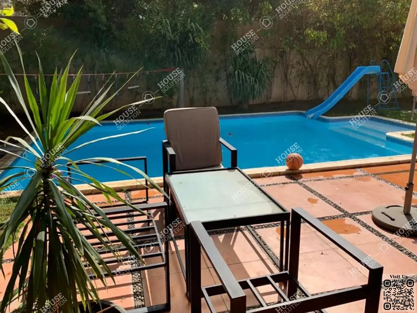PRIVATE SWIMMING POOL  @ Villas For Rent In Maadi Maadi Degla Area: 1050 m² consists of 4 Bedrooms 4 Bathrooms Modern furnished 5 stars #5451-0