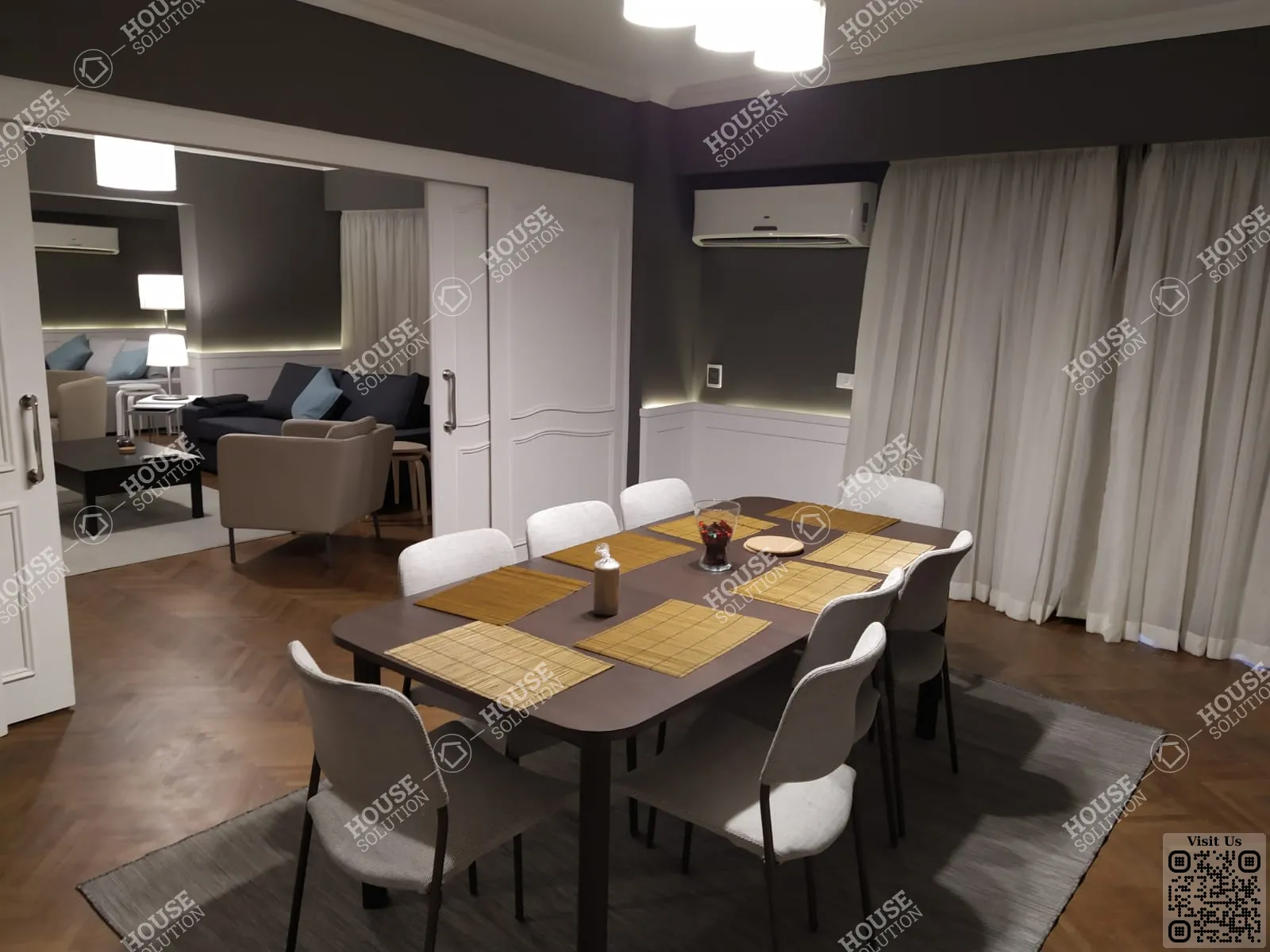 DINING AREA @ Apartments For Rent In Maadi Maadi Degla Area: 260 m² consists of 3 Bedrooms 3 Bathrooms Modern furnished 5 stars #5454-1