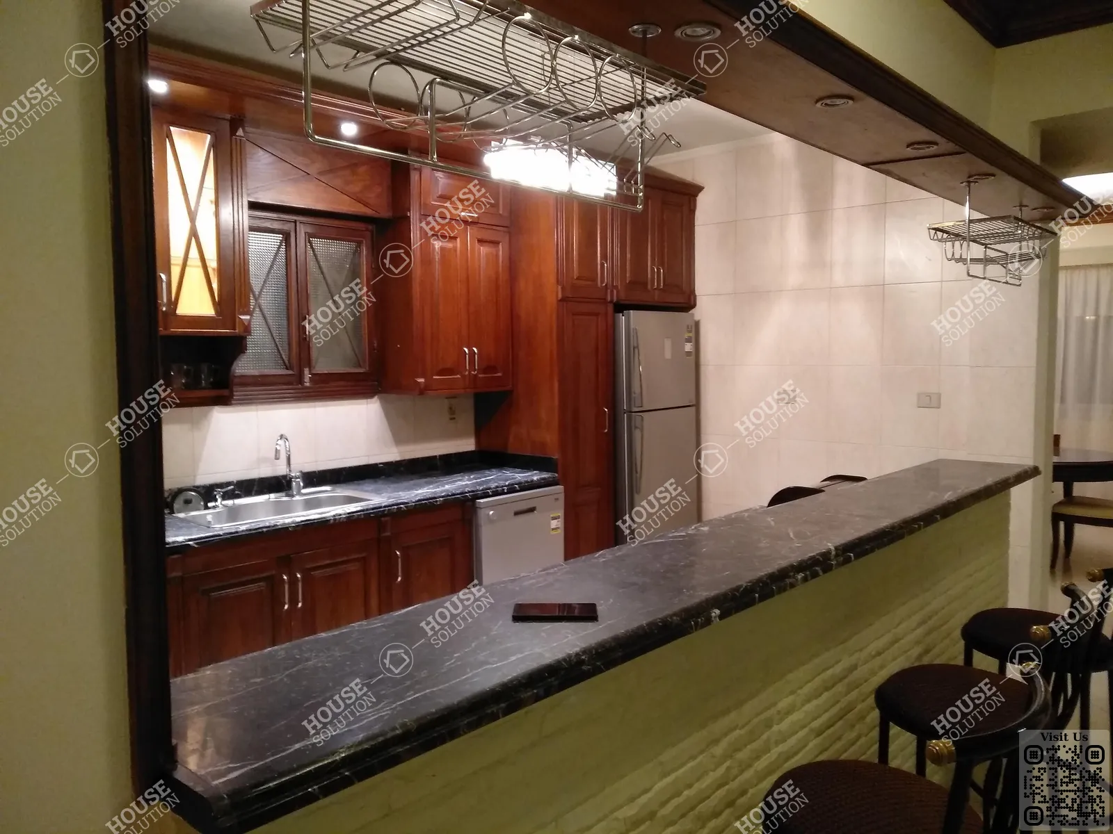 KITCHEN  @ Apartments For Rent In Maadi Maadi Sarayat Area: 185 m² consists of 3 Bedrooms 2 Bathrooms Modern furnished 5 stars #5461-1