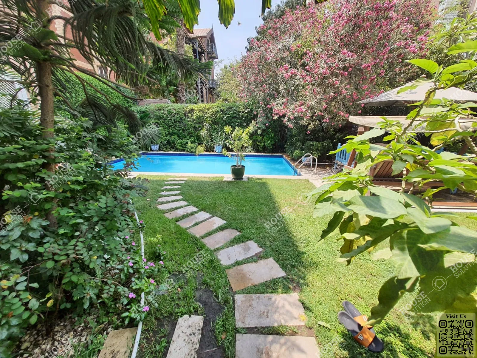 SHARED SWIMMING POOL  @ Apartments For Rent In Maadi Old Maadi Area: 230 m² consists of 3 Bedrooms 2 Bathrooms Modern furnished 5 stars #5463-1