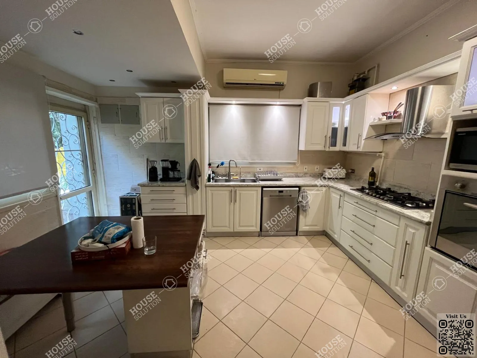 KITCHEN @ Ground Floors For Rent In Maadi Maadi Degla Area: 400 m² consists of 4 Bedrooms 4 Bathrooms Semi furnished 5 stars #5485-2