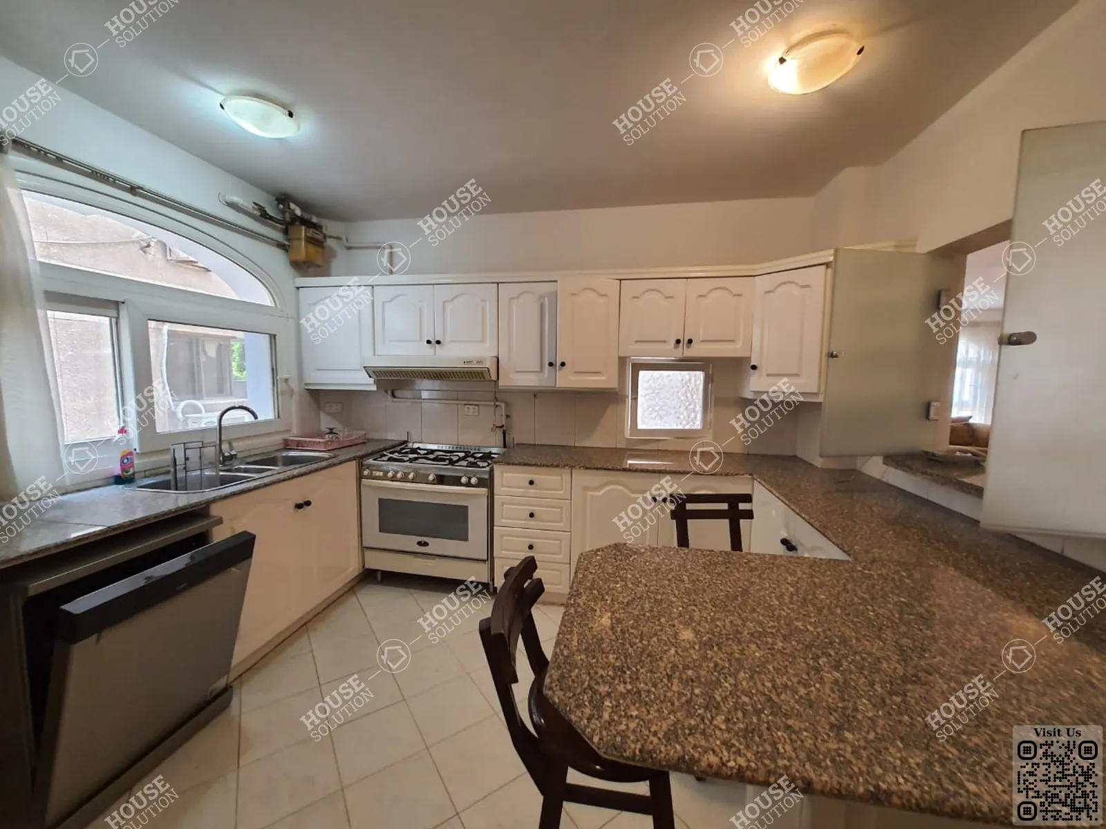KITCHEN  @ Apartments For Rent In Maadi Maadi Degla Area: 350 m² consists of 5 Bedrooms 4 Bathrooms Furnished 5 stars #5488-1