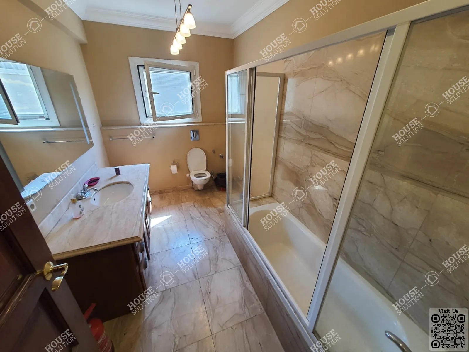 BATHROOM @ Apartments For Rent In Maadi Maadi Sarayat Area: 300 m² consists of 3 Bedrooms 3 Bathrooms Semi furnished 5 stars #5494-1