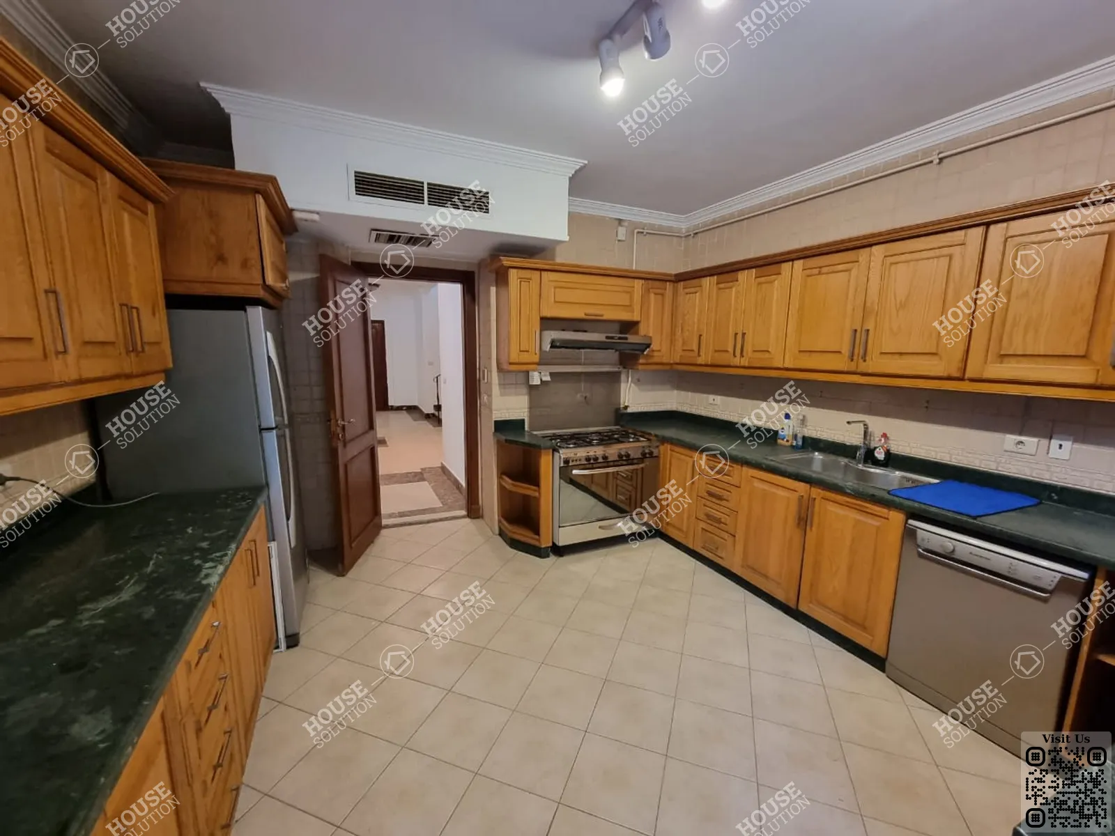 KITCHEN  @ Ground Floors For Rent In Maadi Maadi Degla Area: 247 m² consists of 4 Bedrooms 4 Bathrooms Modern furnished 5 stars #5497-1