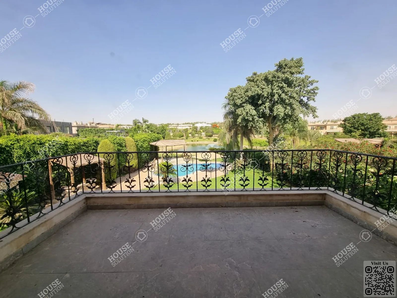 BALCONY  @ Villas For Rent In Katameya katameya Heights Area: 650 m² consists of 6 Bedrooms 6 Bathrooms Semi furnished 5 stars #5509-2