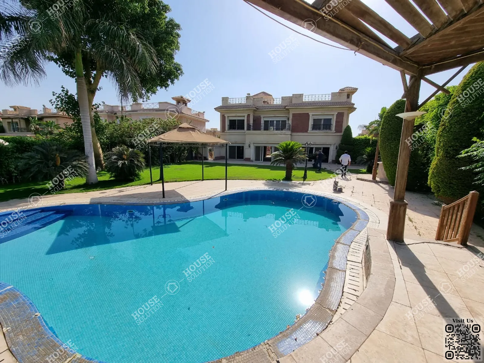 PRIVATE SWIMMING POOL  @ Villas For Rent In Katameya katameya Heights Area: 650 m² consists of 6 Bedrooms 6 Bathrooms Semi furnished 5 stars #5509-1