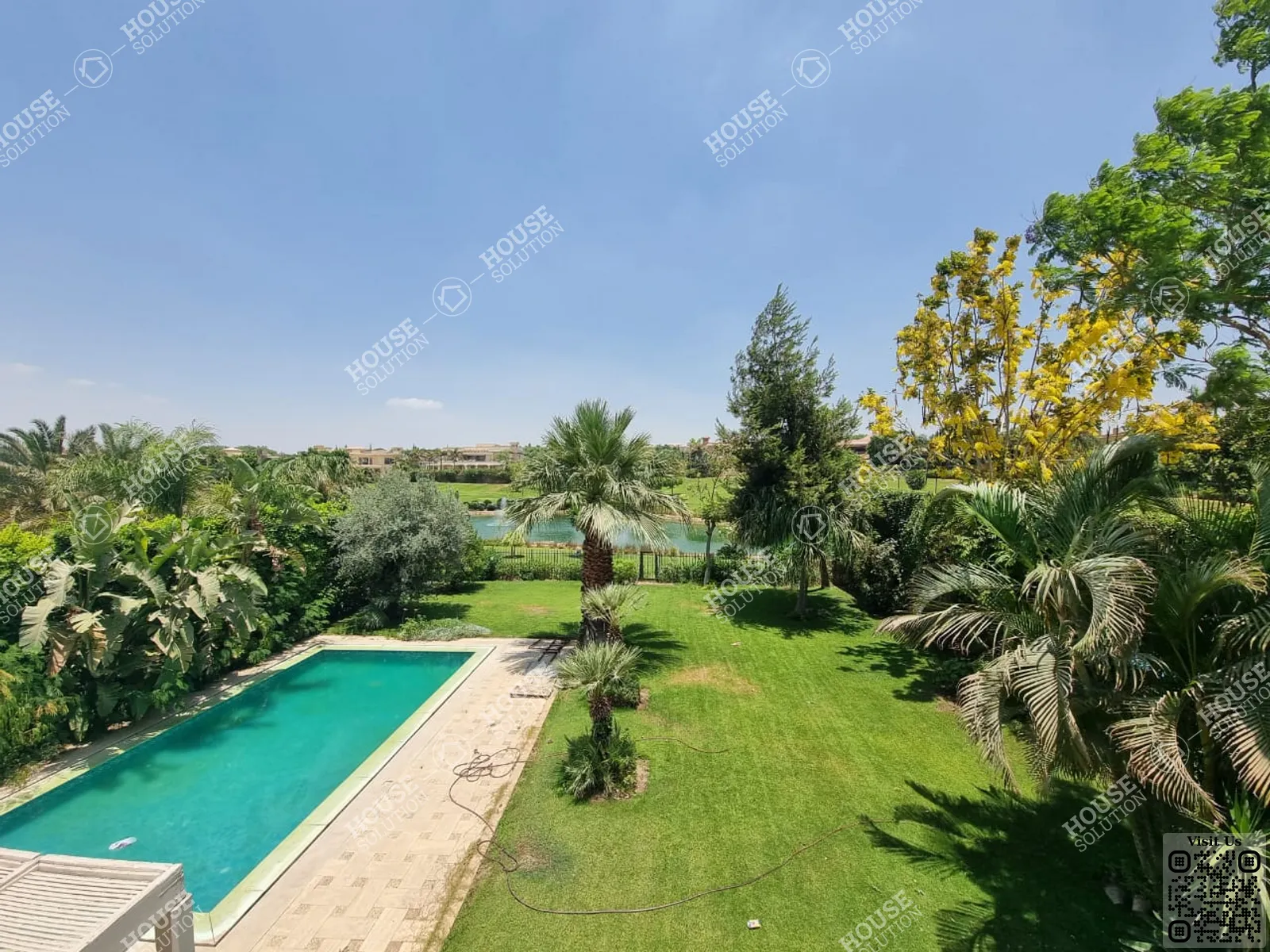 BALCONY  @ Villas For Rent In Katameya katameya Heights Area: 750 m² consists of 5 Bedrooms 7 Bathrooms Semi furnished 5 stars #5512-1