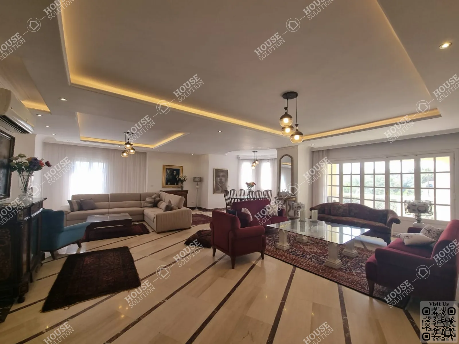 RECEPTION  @ Apartments For Rent In Maadi Maadi Sarayat Area: 300 m² consists of 4 Bedrooms 3 Bathrooms Modern furnished 5 stars #5516-0