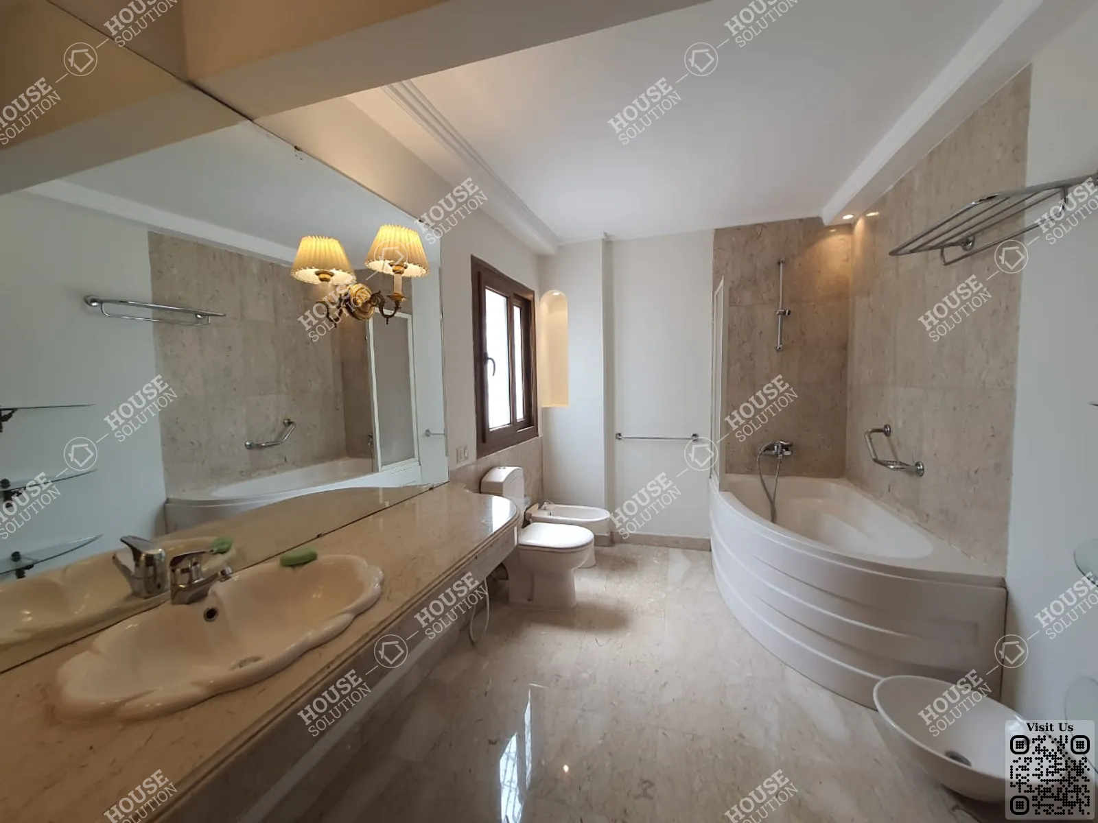 BATHROOM  @ Ground Floors For Rent In Maadi Maadi Sarayat Area: 200 m² consists of 3 Bedrooms 3 Bathrooms Semi furnished 5 stars #5532-2